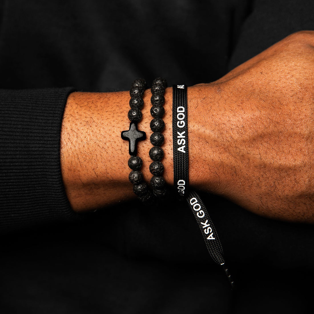God First & Ask God Shoelace Bracelet Bundle