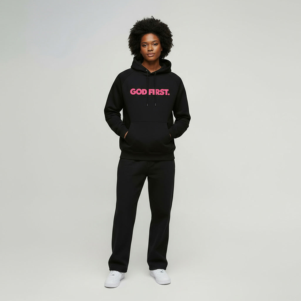 God First Hoodie + Free Tee (Breast Cancer Awareness Edition)