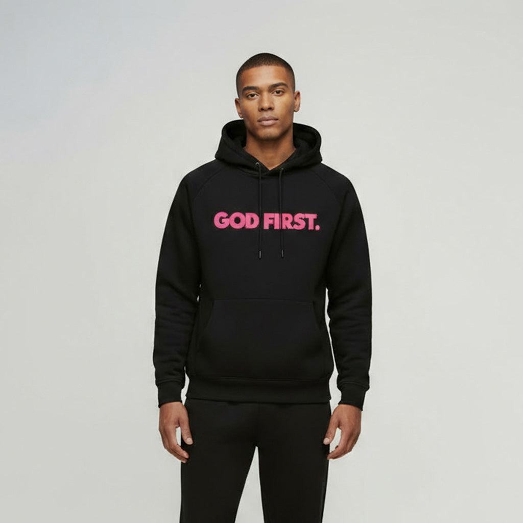 God First Hoodie + Free Tee (Breast Cancer Awareness Edition)