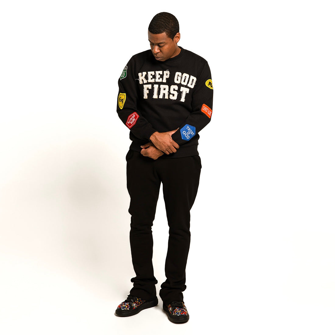 Keep God First Patchwork Crew