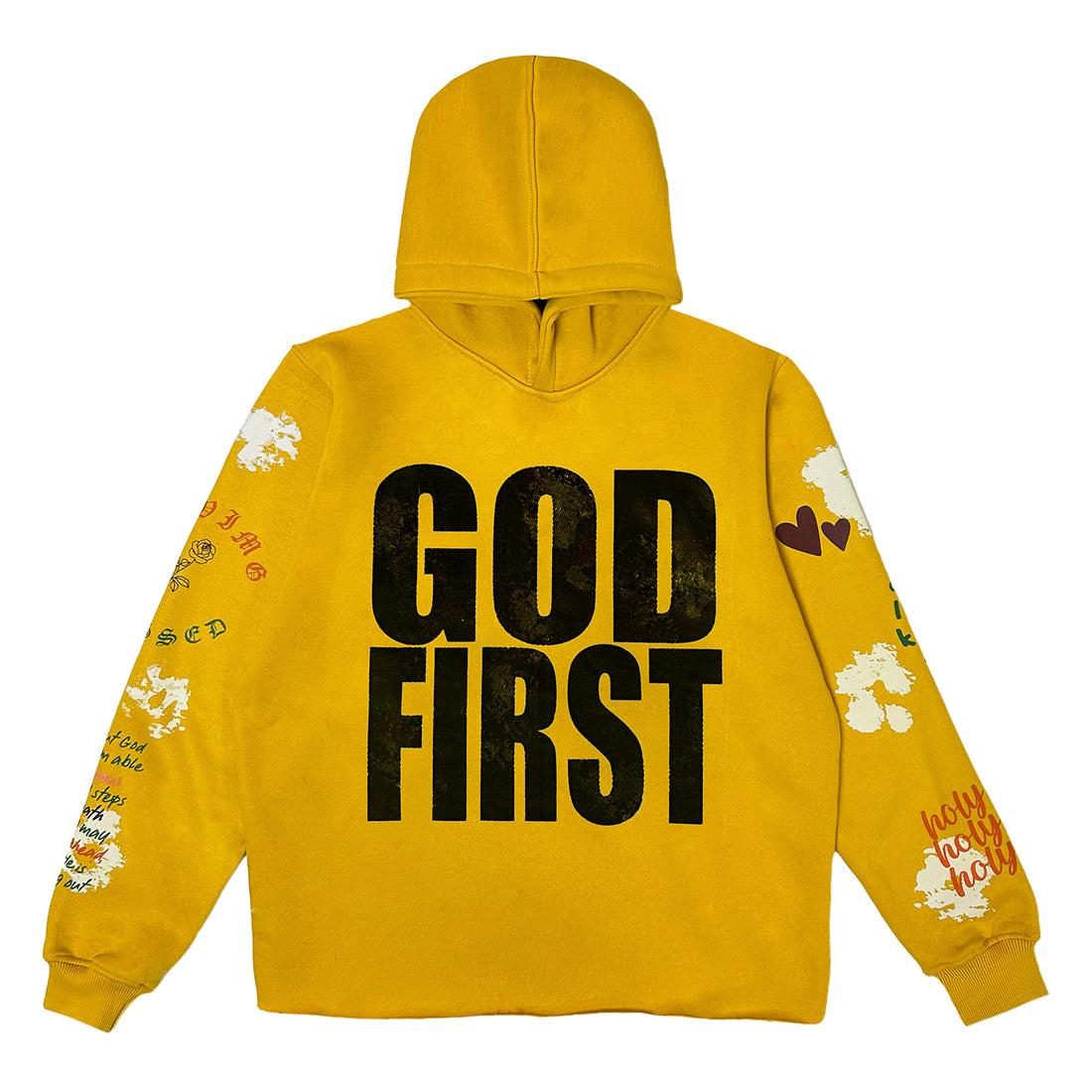 God First Bloom Hoodie- Yellow