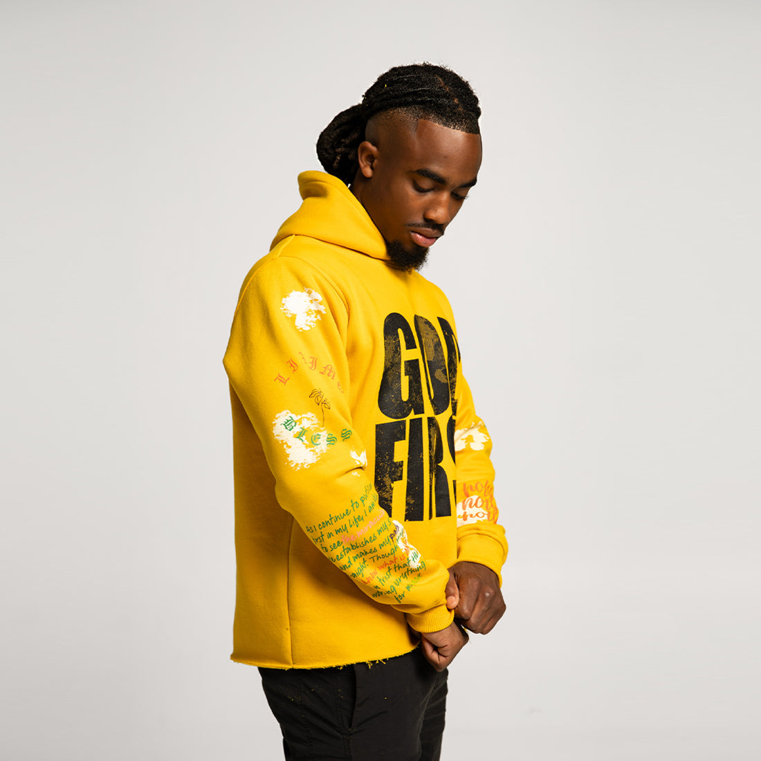 God First Bloom Hoodie- Yellow