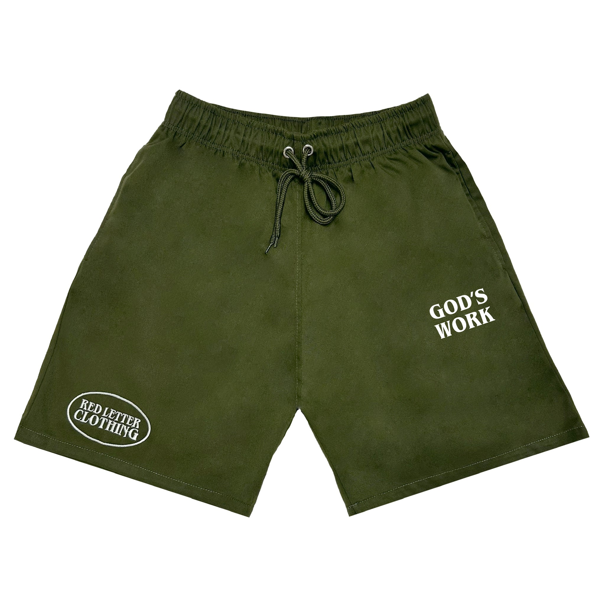 This is God's Work Workwear Shorts- Green