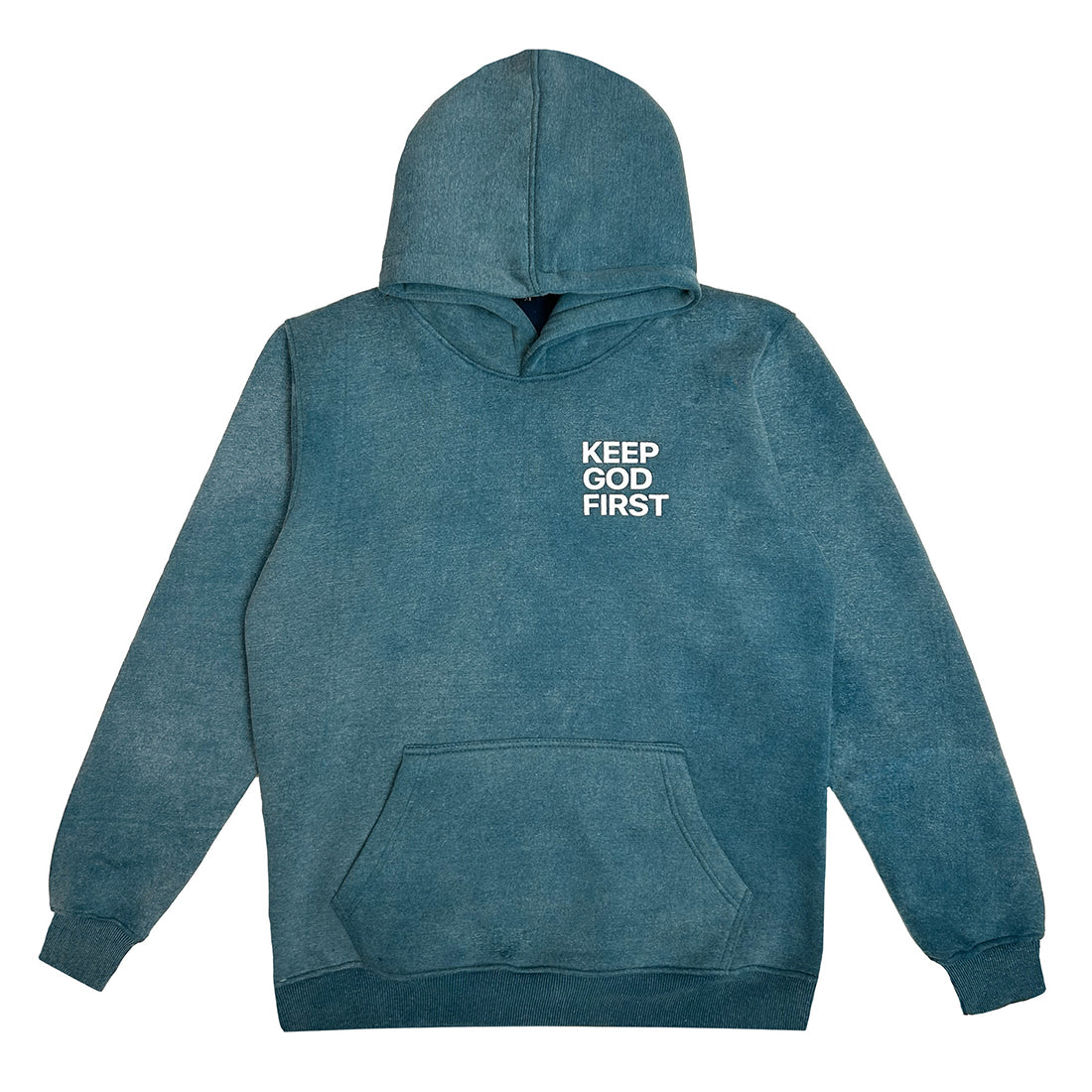 Keep God First Hoodie- Blue (ONLY A FEW LEFT)