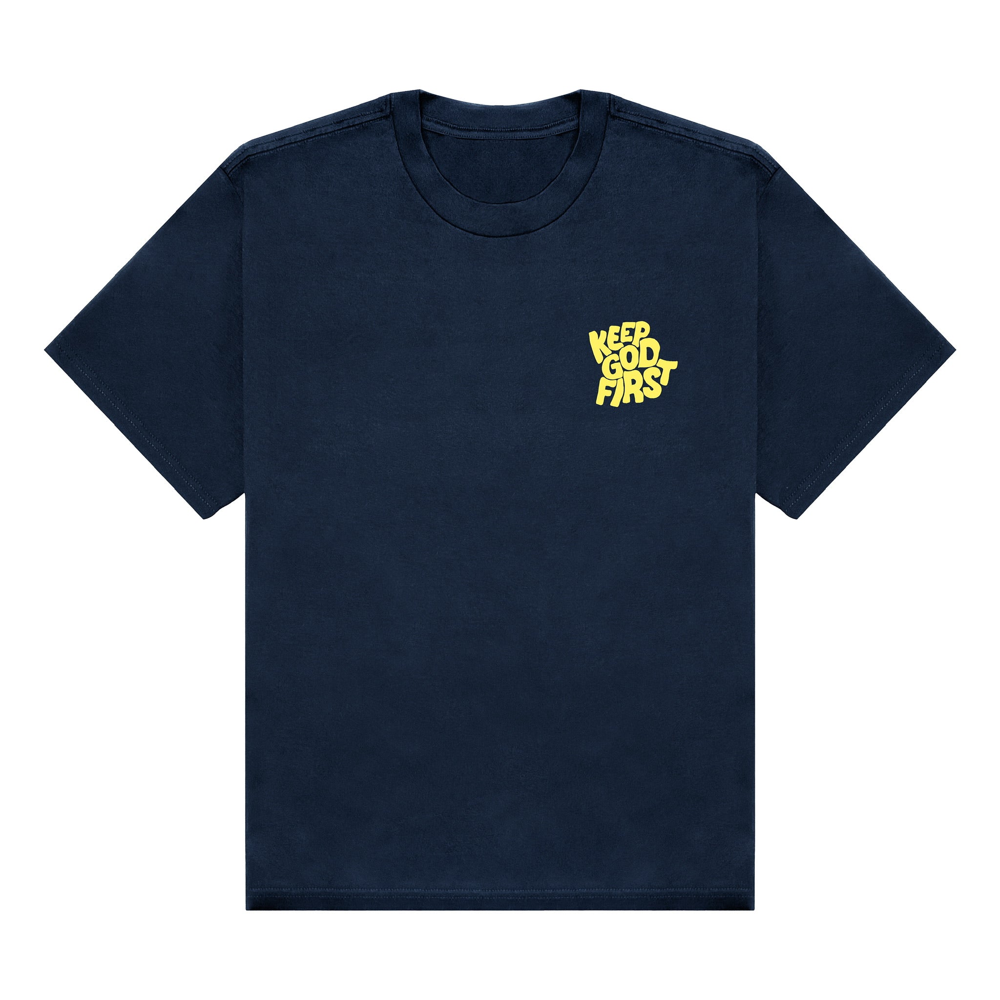 Keep God First Tee- Navy