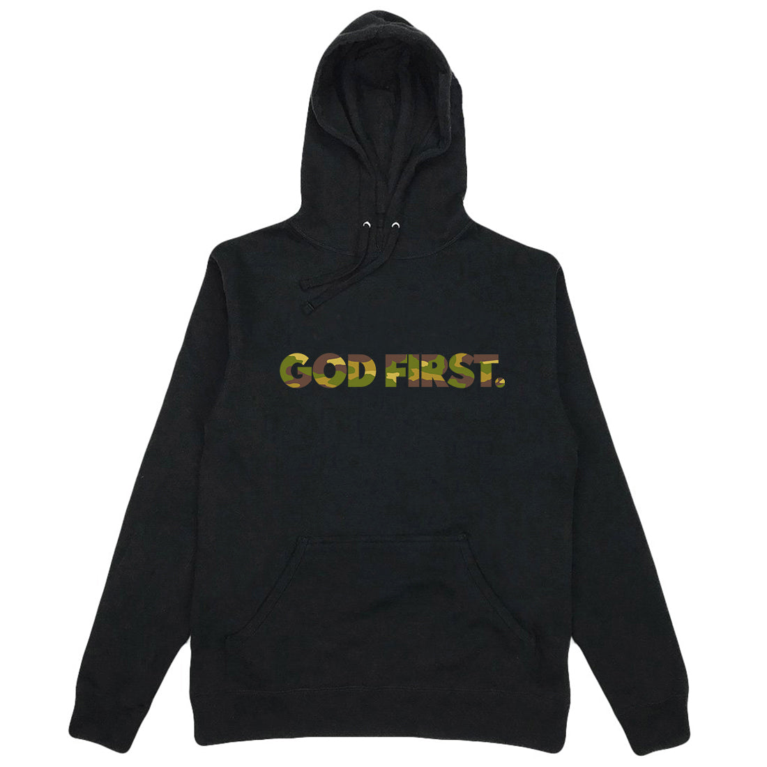 Muddy Camo God First Hoodie
