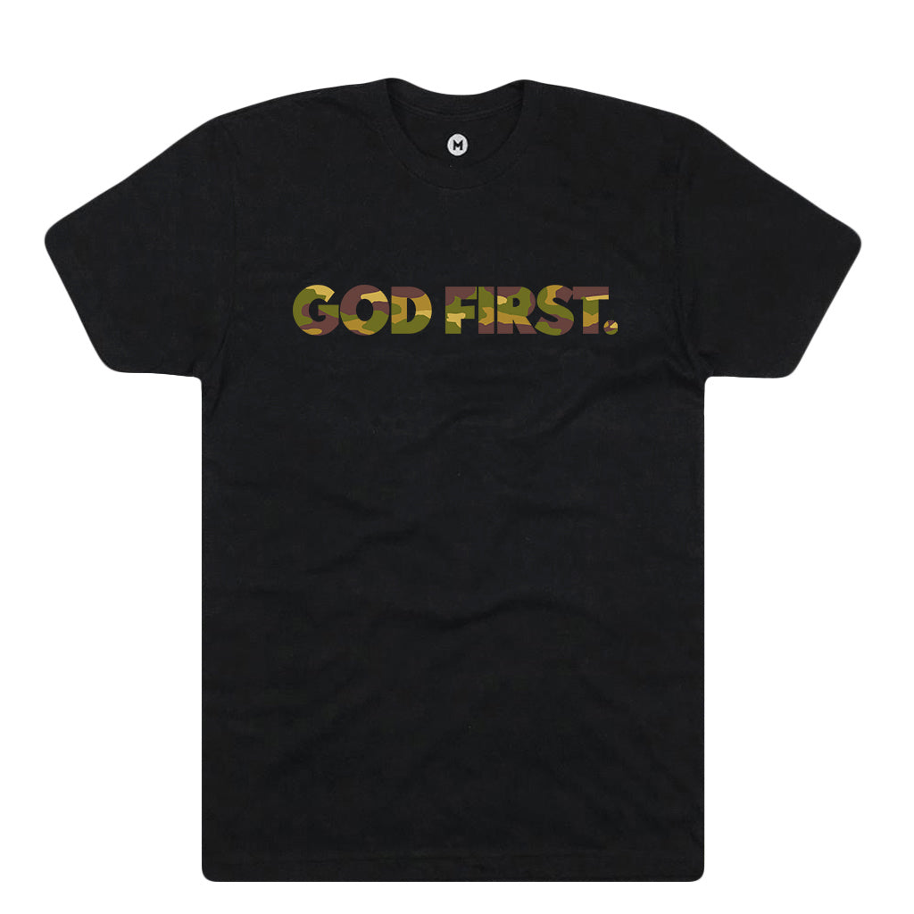 Muddy Camo God First Tee