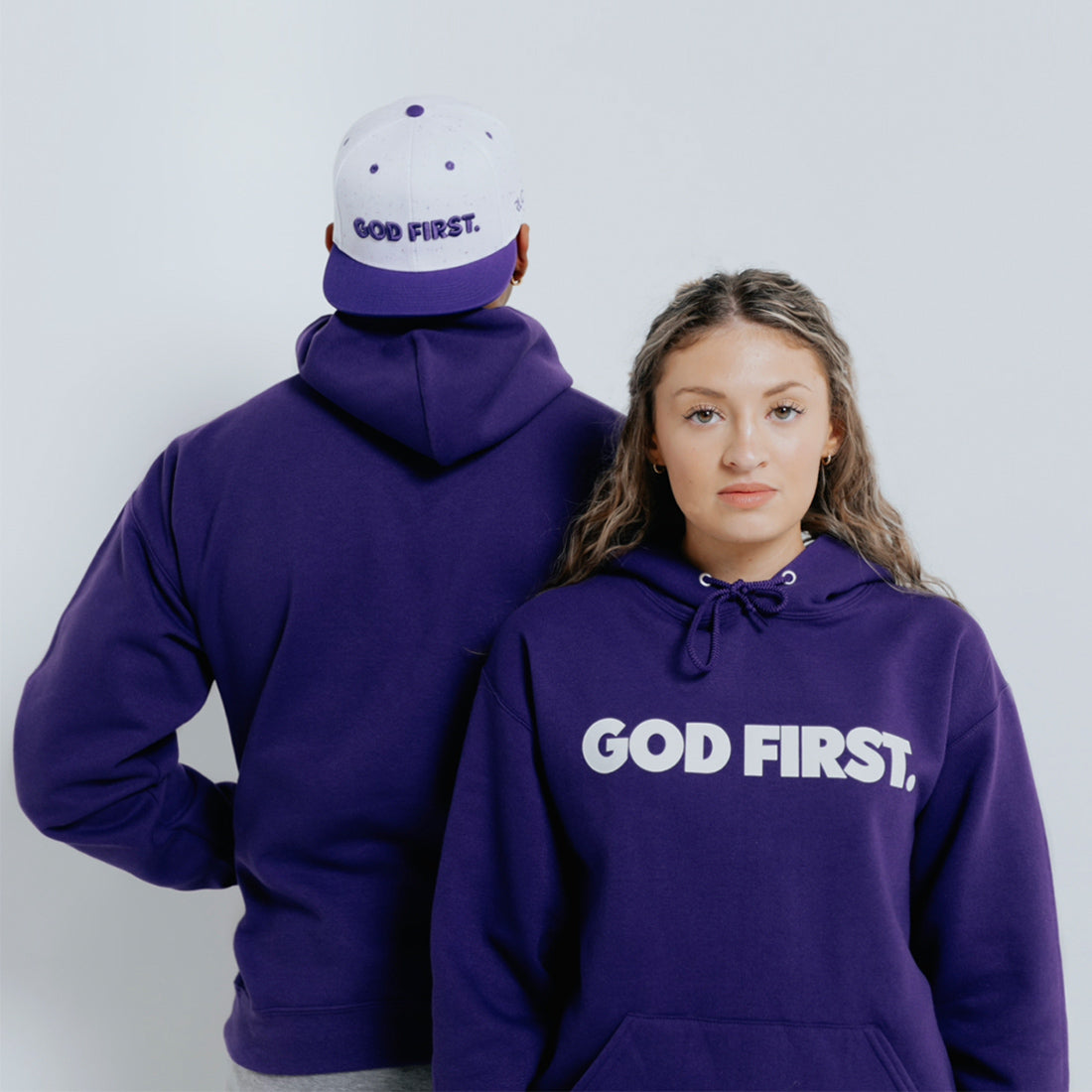 Purple and red online hoodie