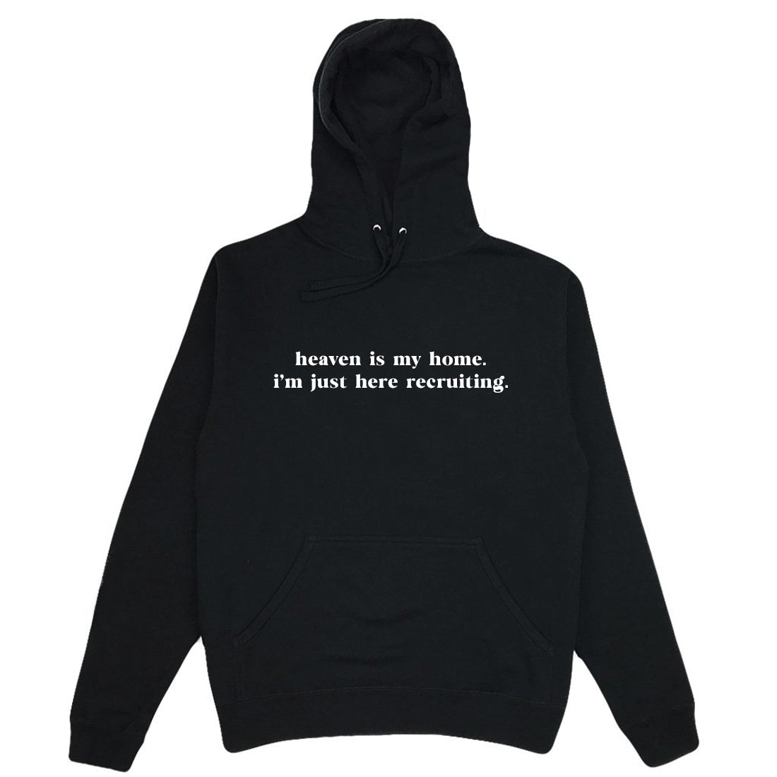 Heaven is my Home Hoodie - Black/White (ONE LEFT)