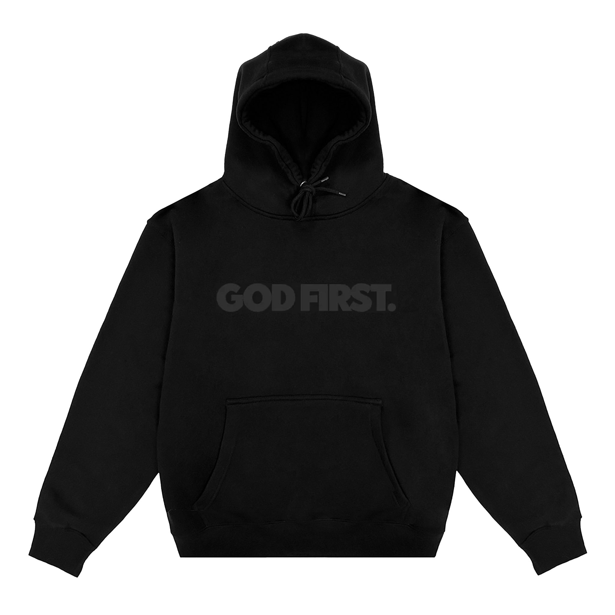 God First Hoodie - Black on Black