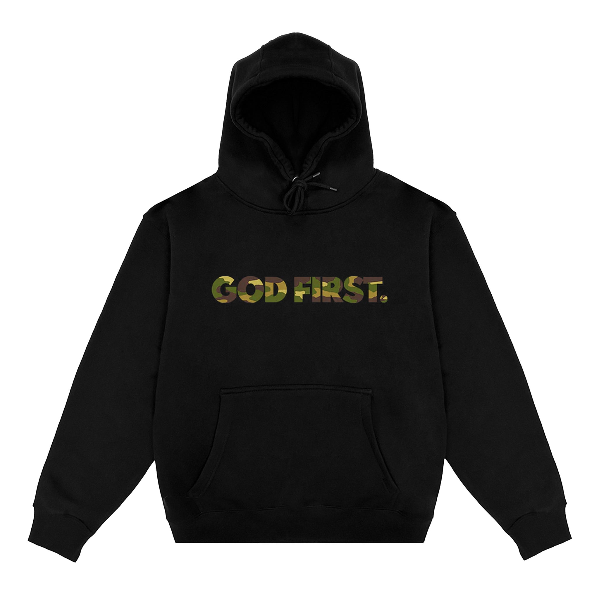 Muddy Camo God First Hoodie