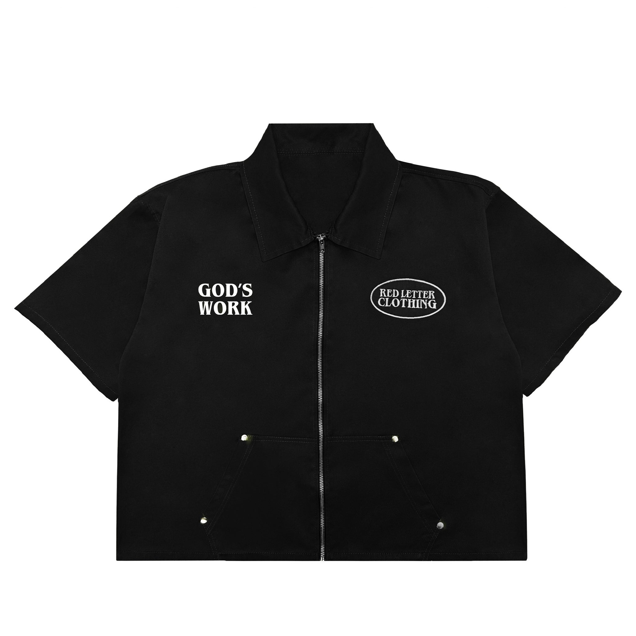 This Is God's Work Workwear Top- Black