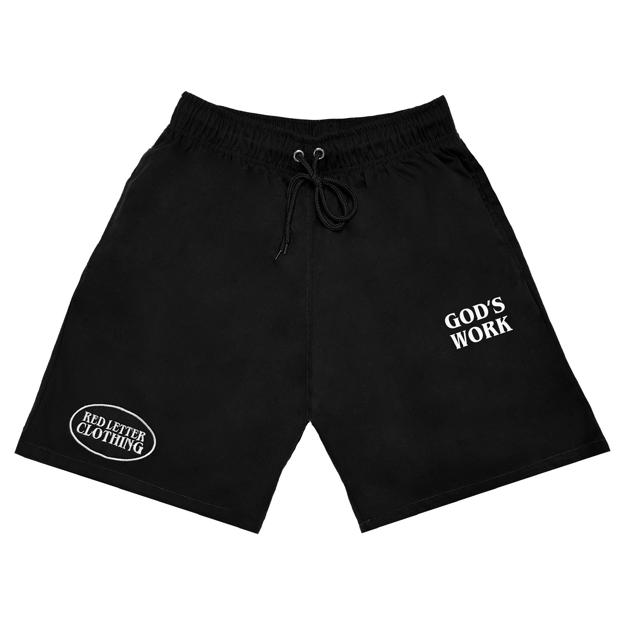 This is God's Work Workwear Shorts- Black