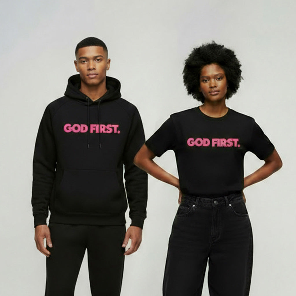 God First Hoodie + Free Tee (Breast Cancer Awareness Edition)