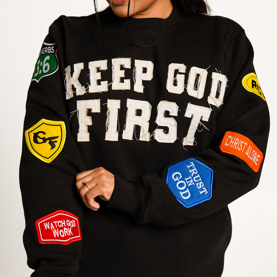 Keep God First Patchwork Crew