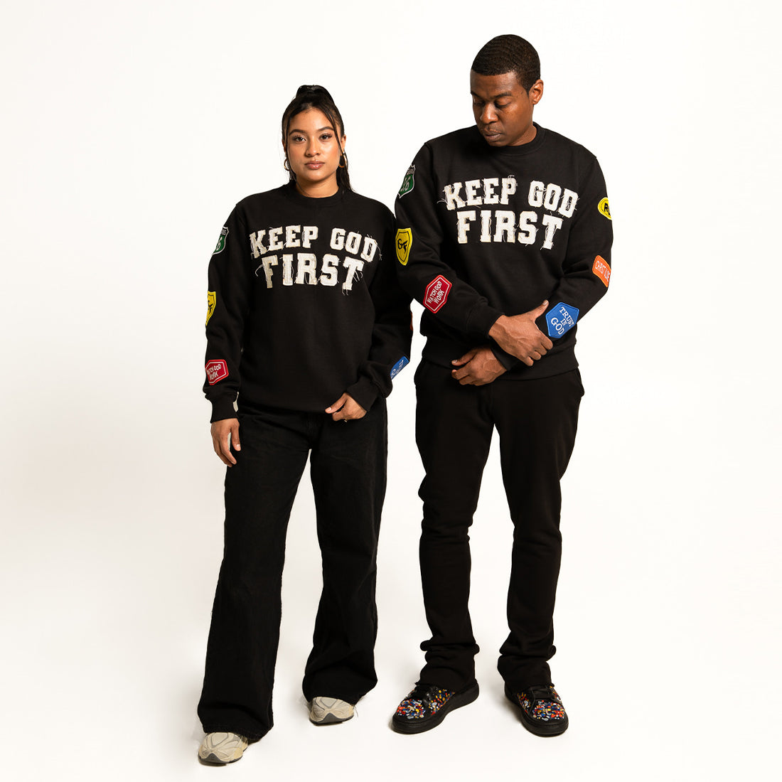 Keep God First Patchwork Crew