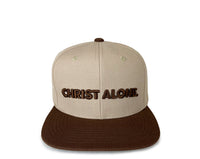 Christ Alone Snapback- Coffee & Cream