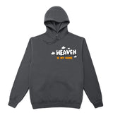 Heaven is my Home Luxury Graphic Hoodie - Charcoal Gray