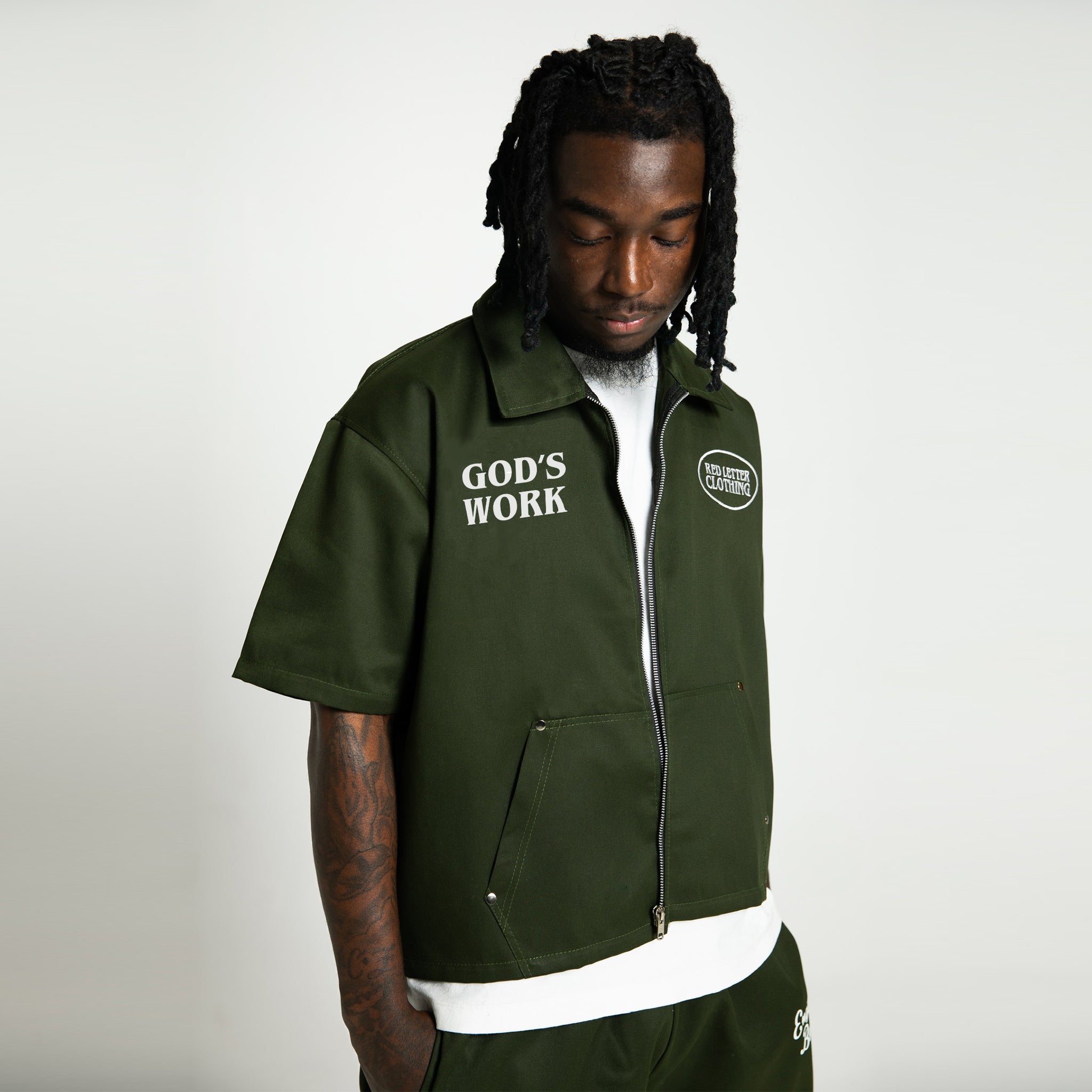This Is God's Work Workwear Top- Green