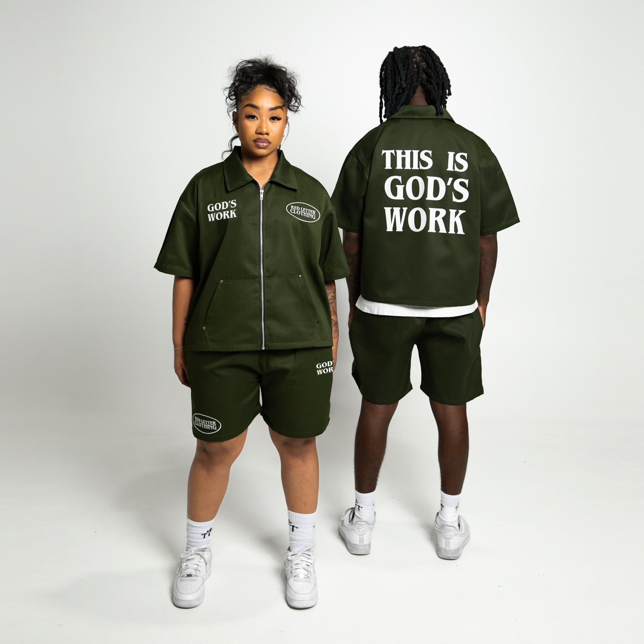 This is God's Work Workwear Set- Green