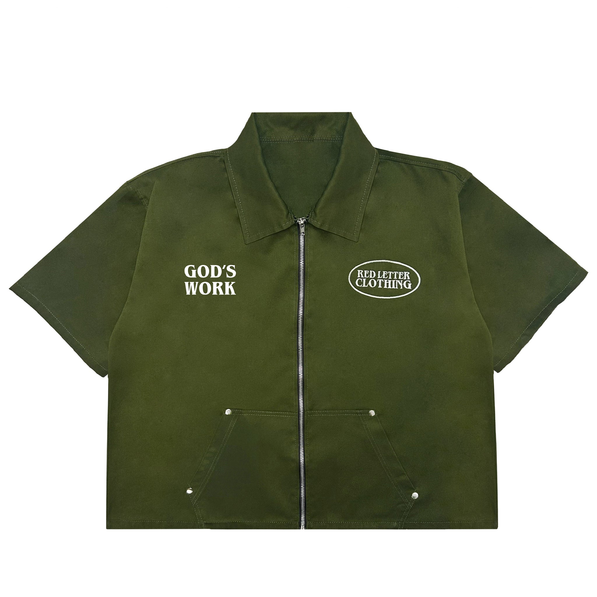 This Is God's Work Workwear Top- Green