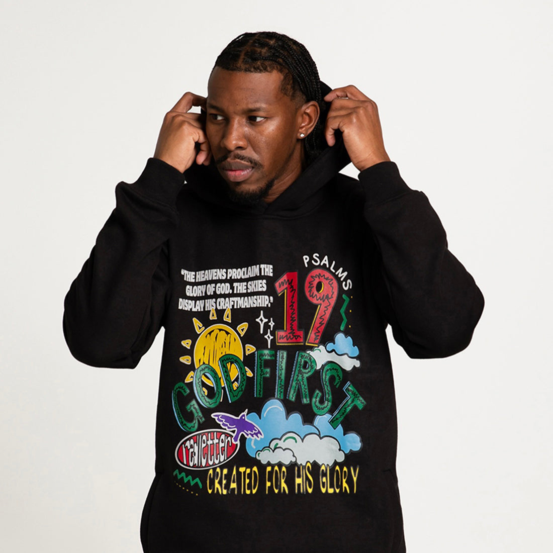 Psalm 19 Hoodie- Black