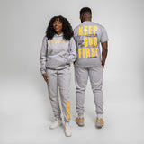 Note To Self Jogger Set + FREE TEE (Gray)