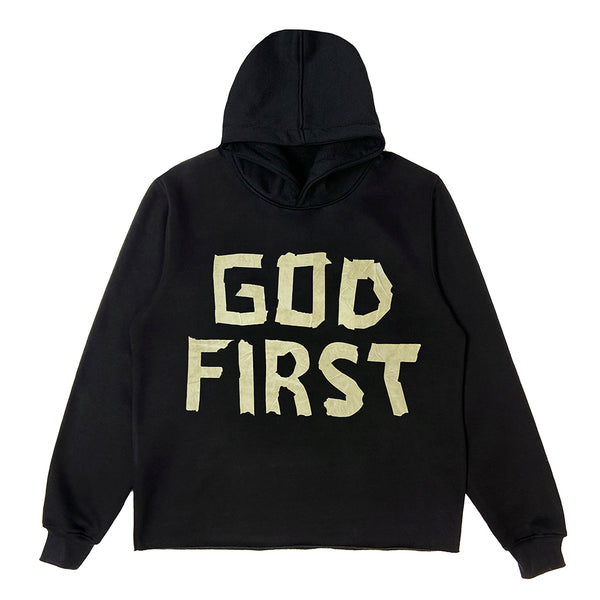 Taped Off God First Cut-Off Hoodie