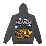 Heaven is my Home Luxury Graphic Hoodie - Charcoal Gray