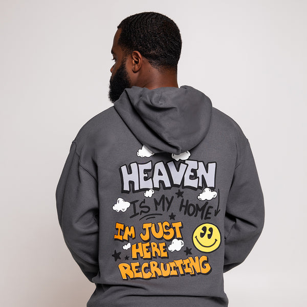 Heaven is my Home Luxury Graphic Hoodie - Charcoal Gray – Red Letter  Clothing