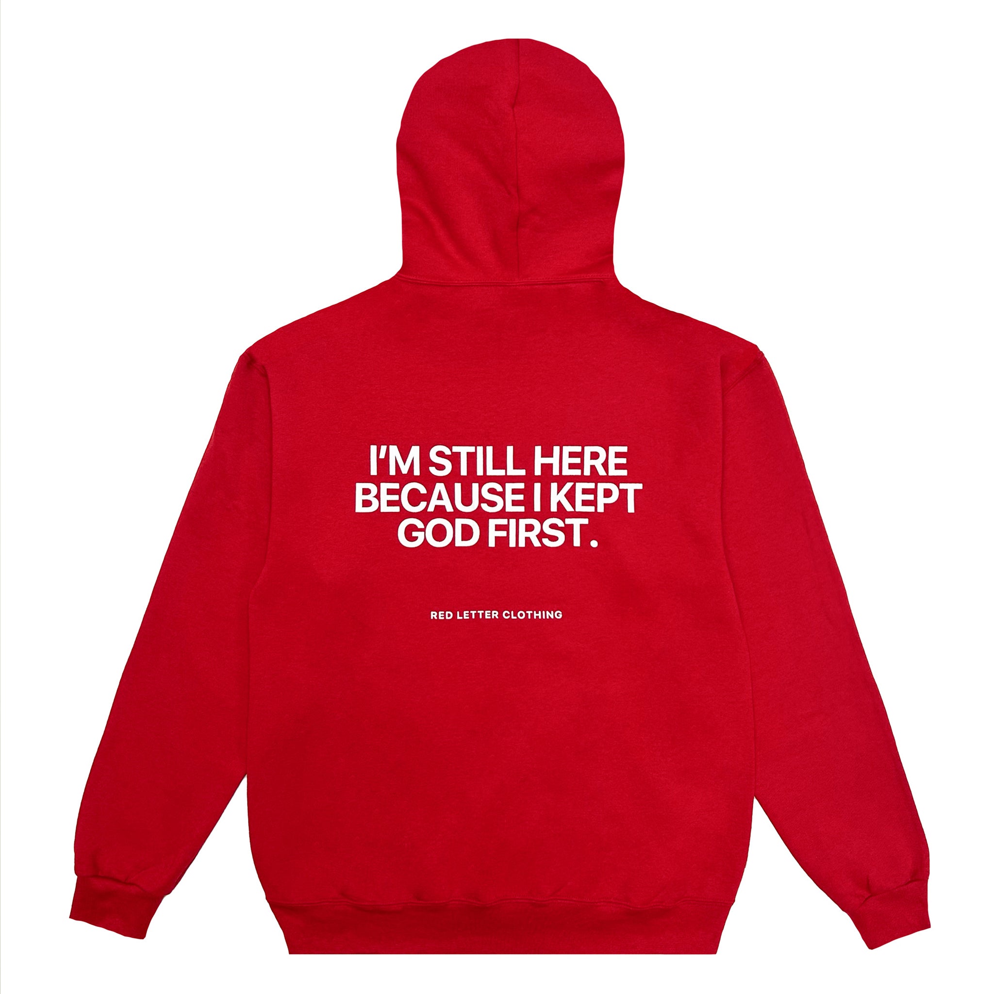 Keep God First Hoodie- Red