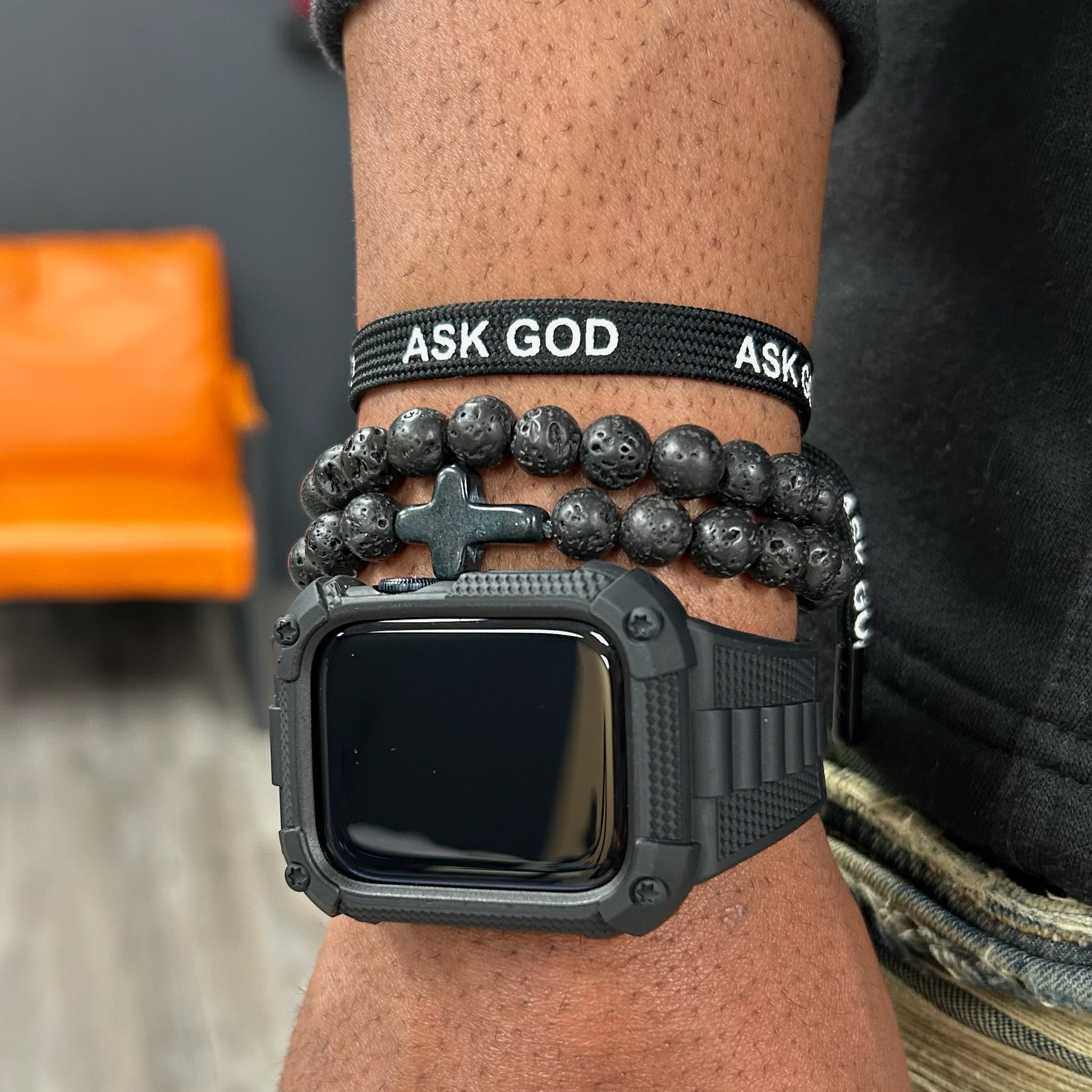 Ask God Shoelace Bracelet