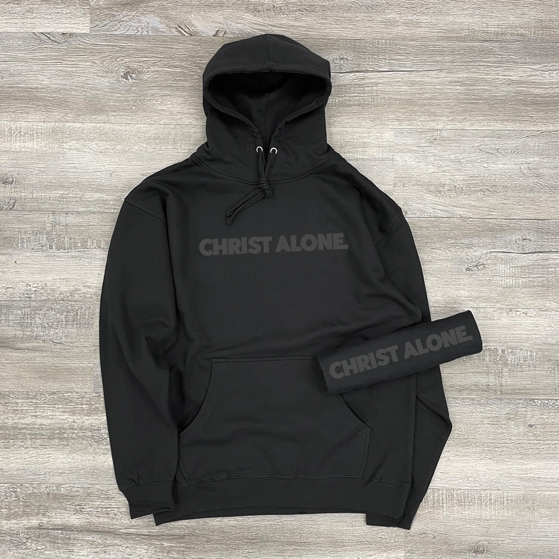 Christ Alone Tee - Black on Black