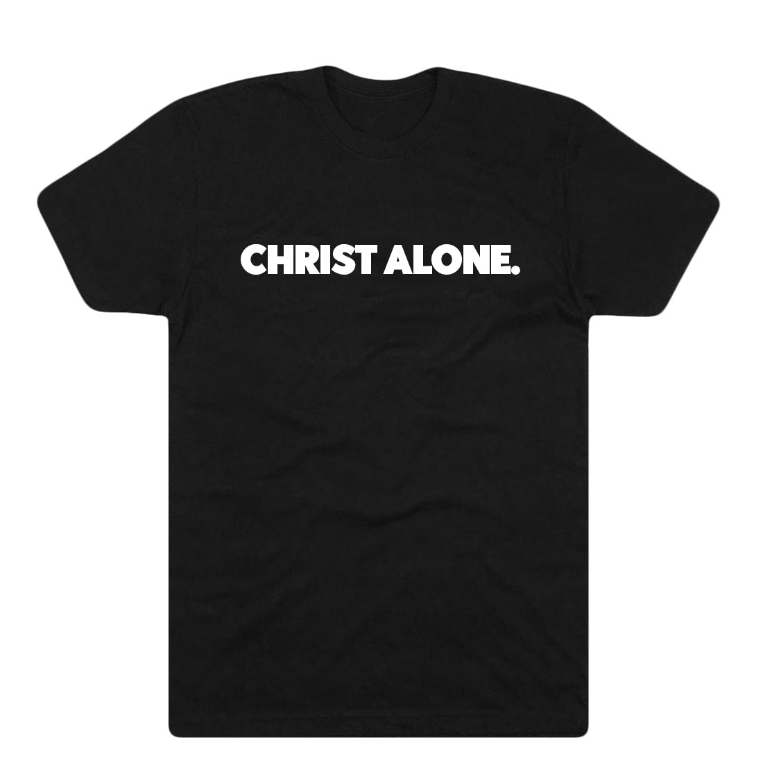 Big Block Christ Alone Tee - Black and White