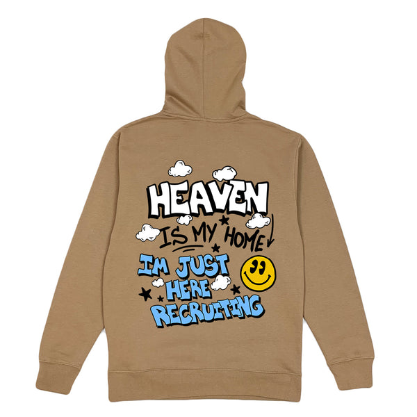 Heaven is my Home Luxury Graphic Hoodie - Deep Tan – Red Letter