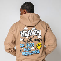 Heaven is my Home Luxury Graphic Hoodie - Deep Tan – Red Letter