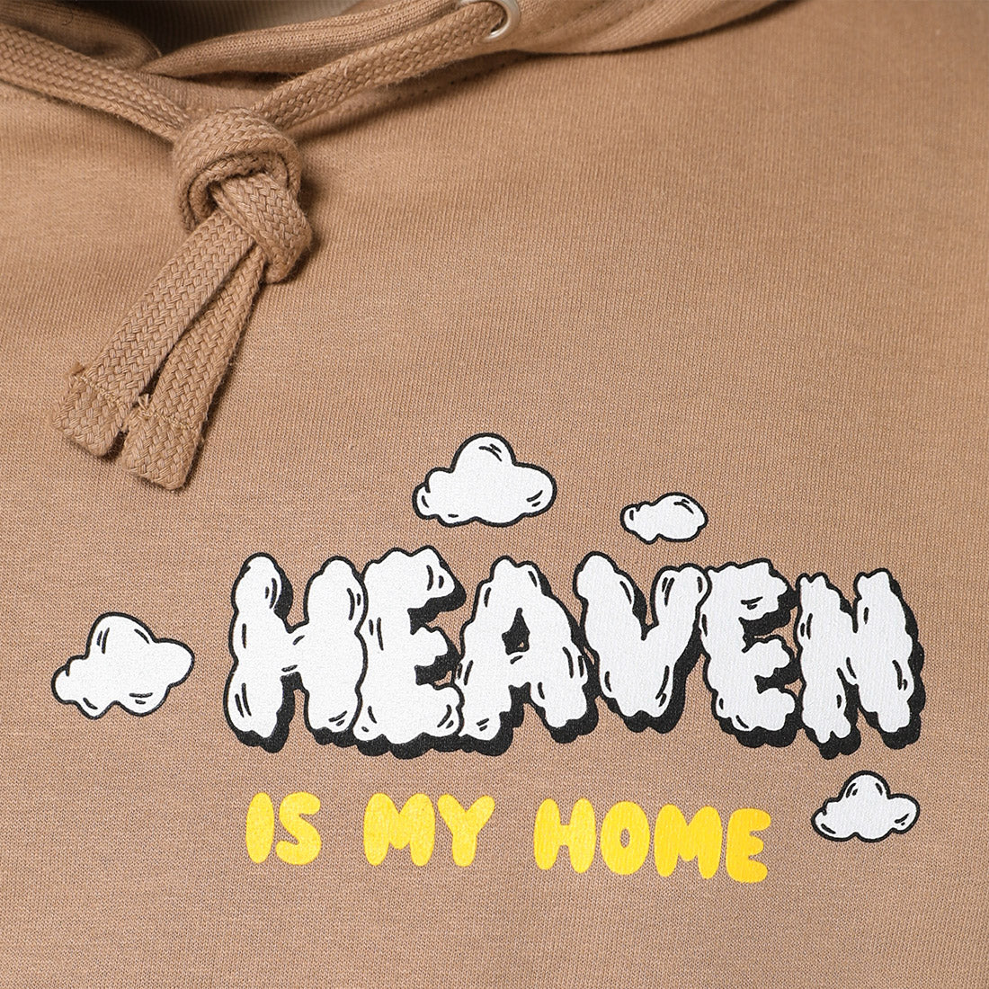 Heaven is my Home Luxury Graphic Hoodie - Deep Tan