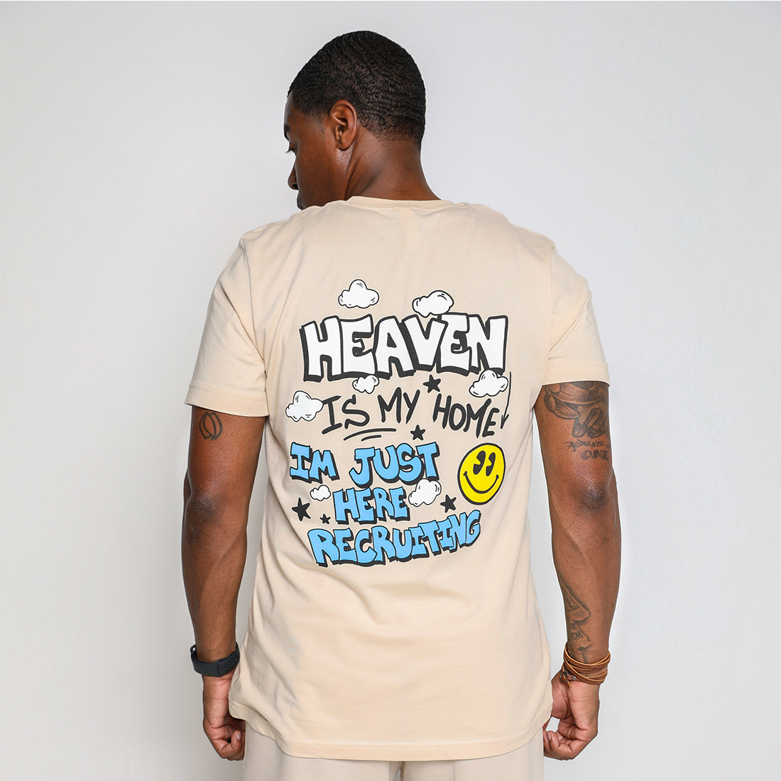 Heaven Is My Home Luxury Tee - Tan