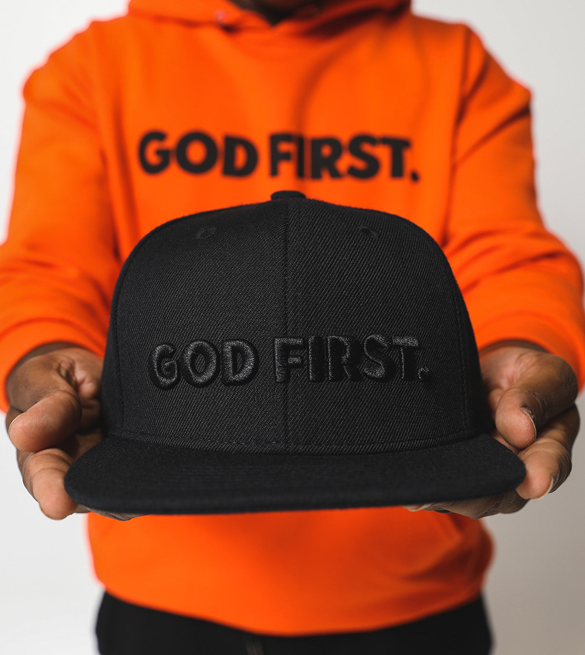 God First Snapback - Black on Black